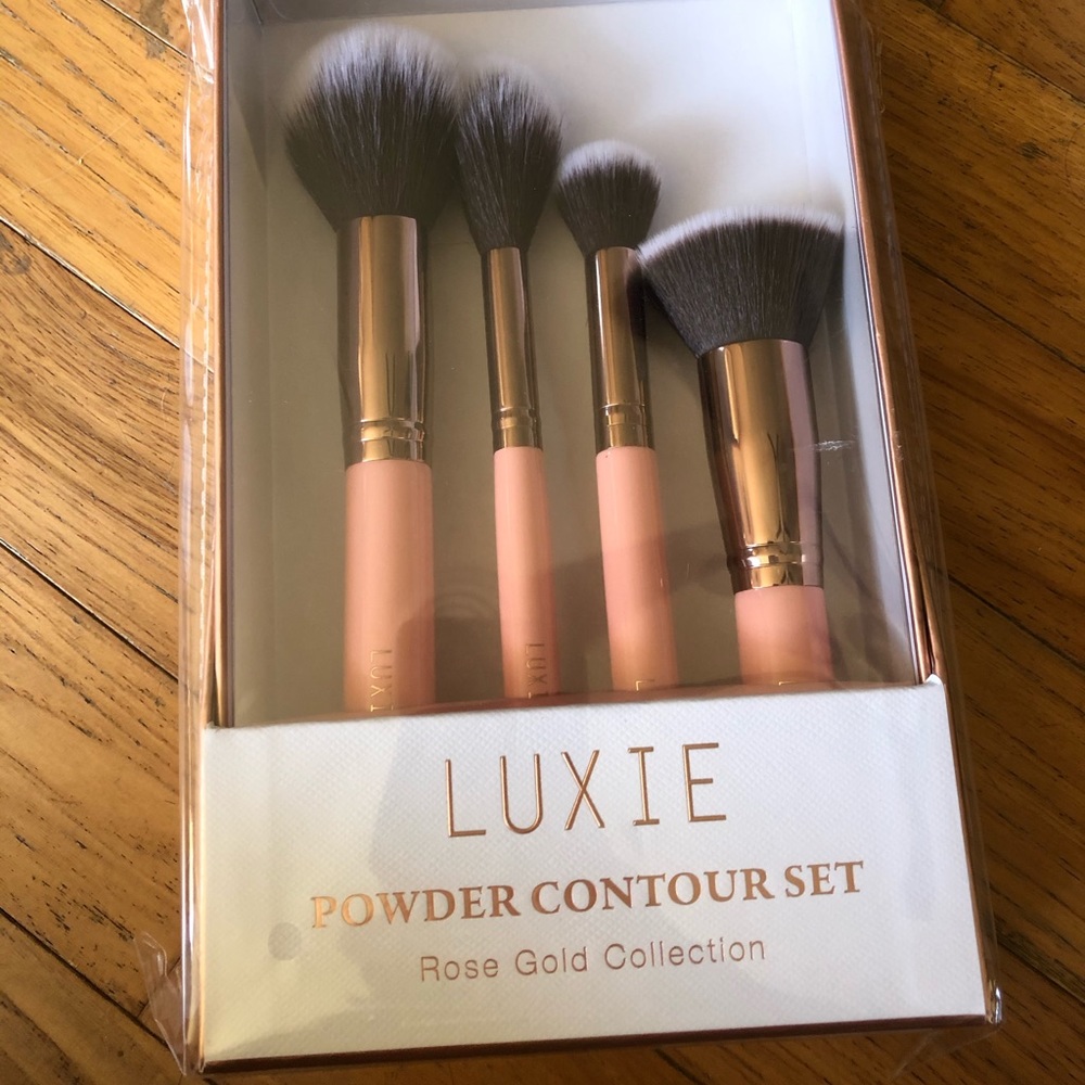 Luxie rose gold collection 4 pc powder contour set